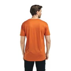 LightWoll 140 Classic Tee Antler, herre (Apricot Orange)-ACLIMA
