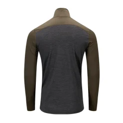 LightWool 180 Polo w/zip, herre (Tarmac Marengo)-ACLIMA