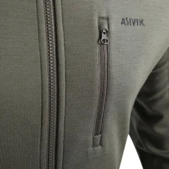 Adventure Mid Wool fleece, dame (Khaki)-ASIVIK Sale