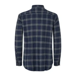Blåvand LS skjorte, herre (Dark Blue)-ASIVIK New