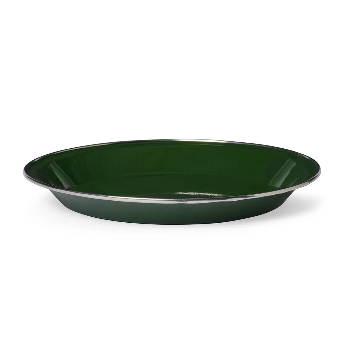 Emalje tallerken (Green)-ASIVIK Discount