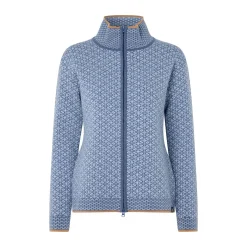 Feggesund Wool Cardigan, dame (Blue)-ASIVIK Sale