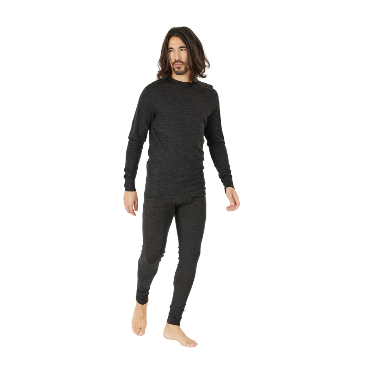 Hike Wool Blend Uldundertrøje, herre (Black)-ASIVIK