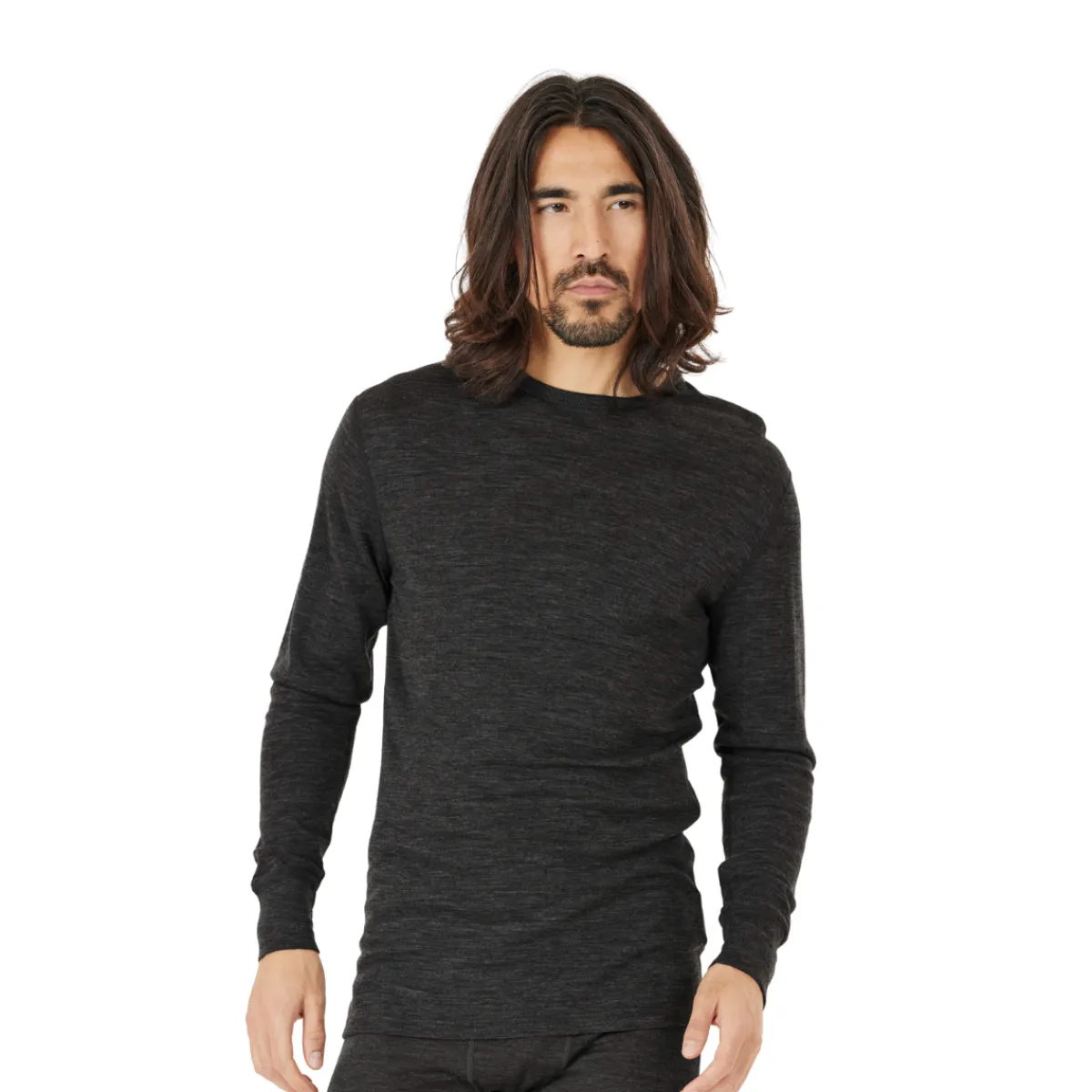 Hike Wool Blend Uldundertrøje, herre (Black)-ASIVIK