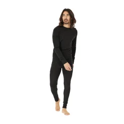 Hike Wool Blend Uldunderbukser, herre (Black)-ASIVIK Hot