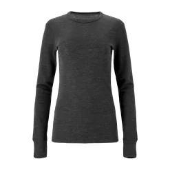 Hike Wool Blend Uldundertrøje, dame (Black)-ASIVIK Clearance