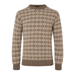 Hjelm Sweater, Herre (Camel Sand)-ASIVIK New