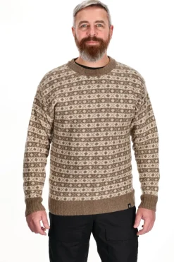 Hjelm Sweater, Herre (Camel Sand)-ASIVIK New