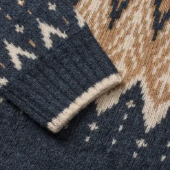 Isefjord Sweater, dame (Navy Sand)-ASIVIK Clearance