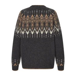 Isefjord Sweater, dame (Black Sand)-ASIVIK