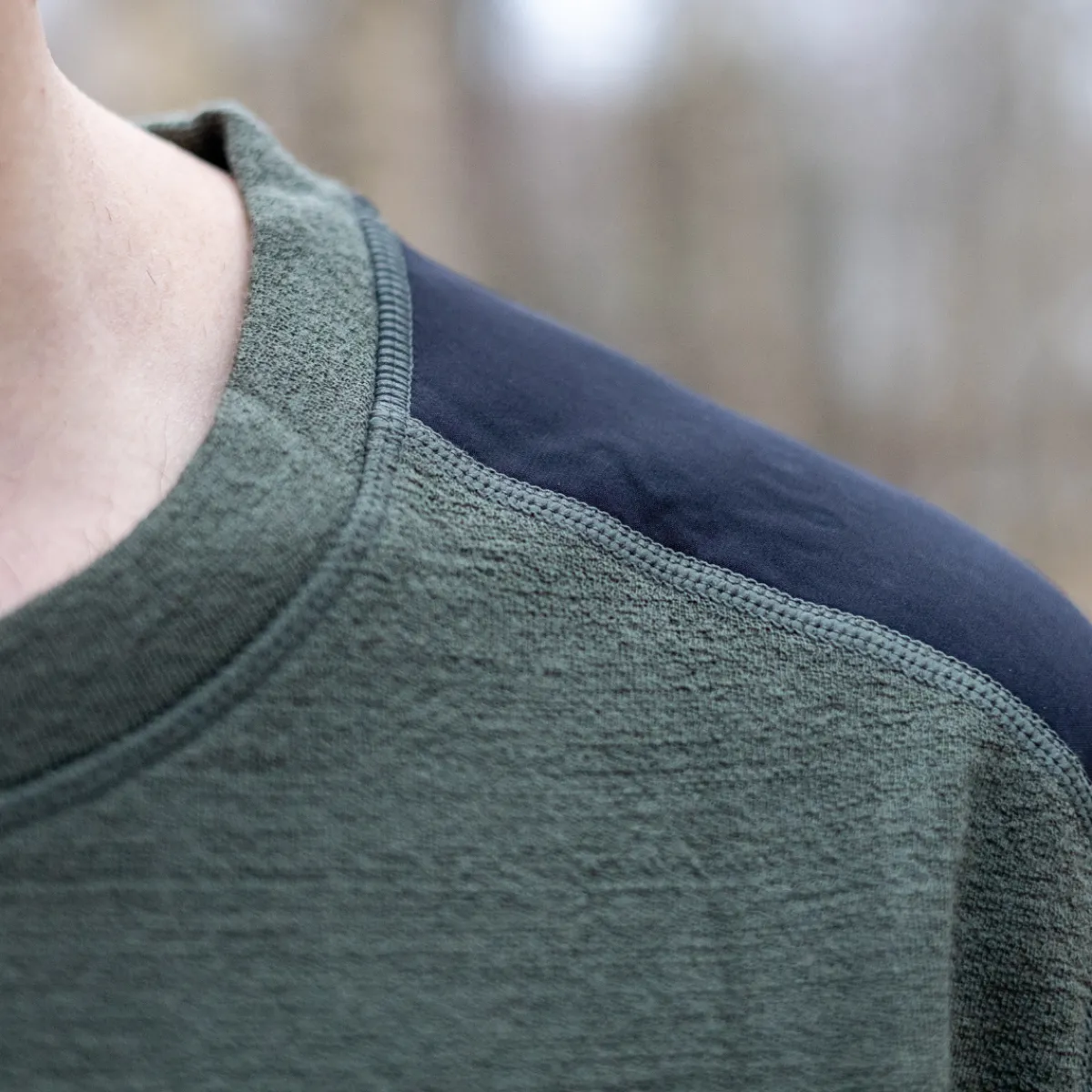 Rold Wool Crew uldtrøje, herre (Pine Green)-ASIVIK