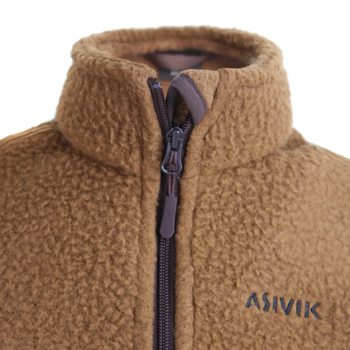 Teddy Fleecejakke, junior (Brown)-ASIVIK Outlet