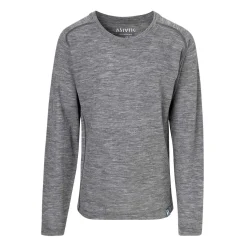 Wool Crewneck undertrøje, junior (Grey)-ASIVIK Online