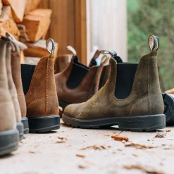 585 Classics Chelsea Boot (Rustic Brown)-BLUNDSTONE Best