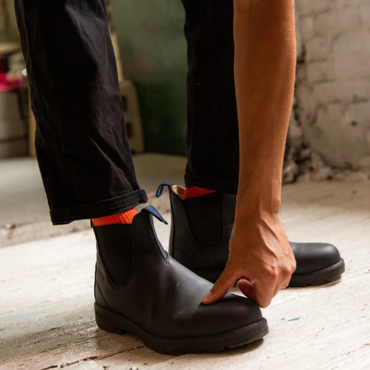 566 Warm & Dry Chelsea Boot (Black)-BLUNDSTONE Online