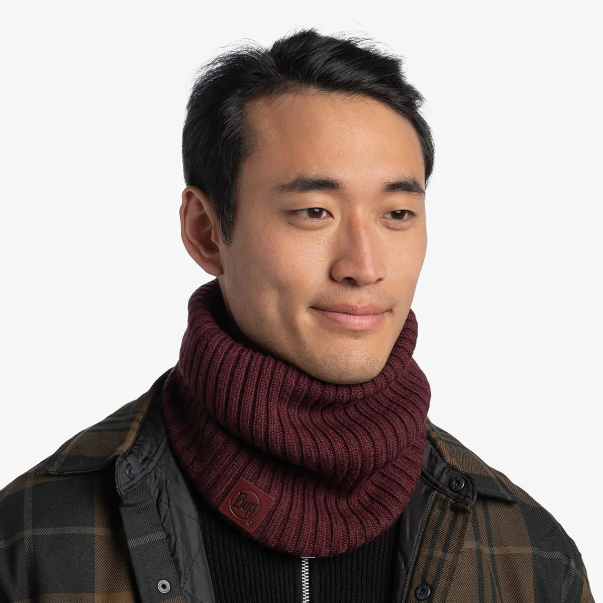 Norval Knitted Neckwarmer-BUFF Hot