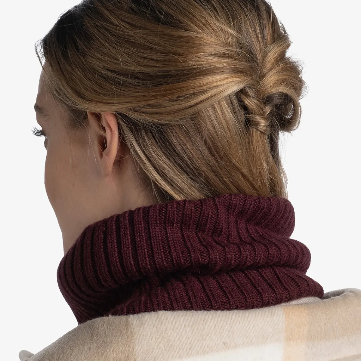 Norval Knitted Neckwarmer-BUFF Hot