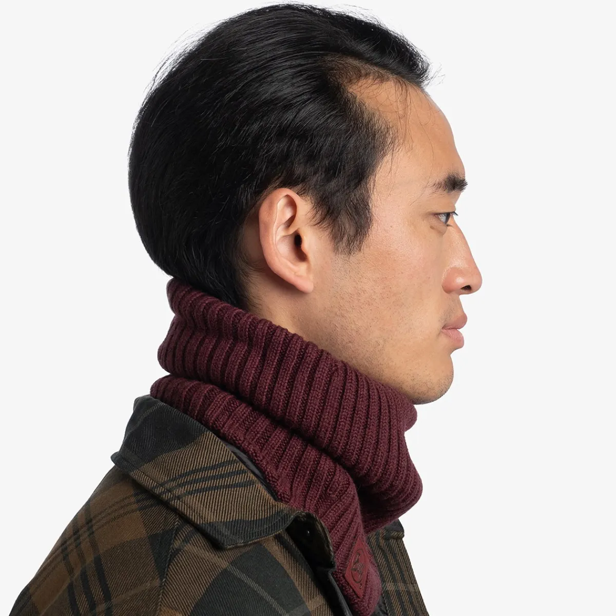 Norval Knitted Neckwarmer-BUFF Hot