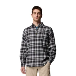 Cornell Woods Flannel LS, herre (BlackTartan)-COLUMBIA Outlet