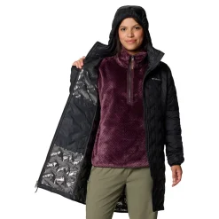 Delta Ridge II Long Down dunfrakke, dame (Black)-COLUMBIA Hot