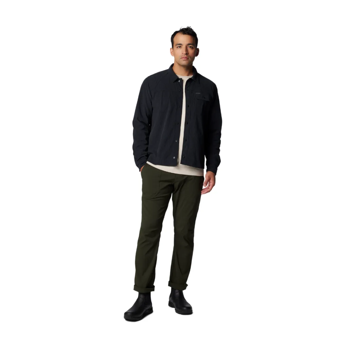 Flare Gun Corduroy LS Skjorte, herre (Black)-COLUMBIA Discount
