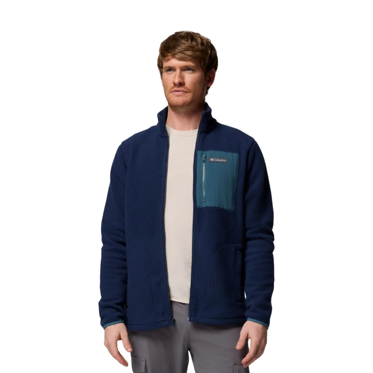 Jasper Ridge Fleece, herre (Navy)-COLUMBIA Clearance