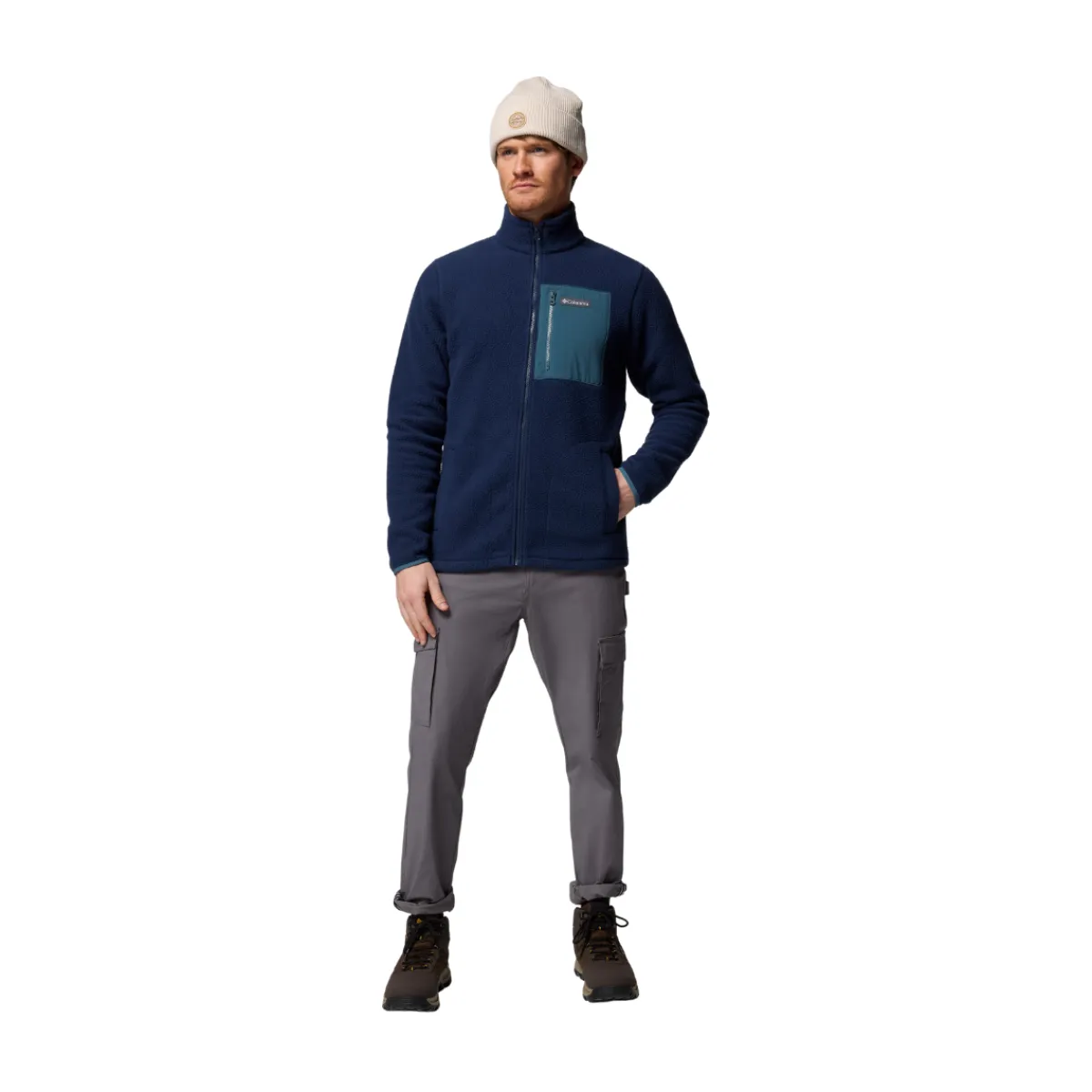 Jasper Ridge Fleece, herre (Navy)-COLUMBIA Clearance