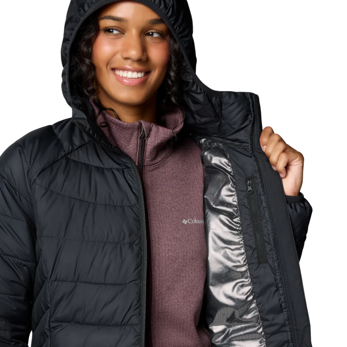 Powder Lite II Mid Vinterjakke, dame (Black)-COLUMBIA Hot