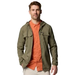 Skien Valley Hooded LS Sommer- og myggejakke, herre (Stone Green)-COLUMBIA Sale