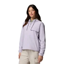 Skien Valley Hooded LS Sommer- og myggejakke, dame (Lavender)-COLUMBIA