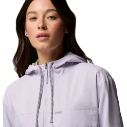 Skien Valley Hooded LS Sommer- og myggejakke, dame (Lavender)-COLUMBIA