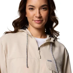 Skien Valley Hooded LS Sommer- og myggejakke, dame (Dark Stone)-COLUMBIA Online