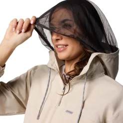 Skien Valley Hooded LS Sommer- og myggejakke, dame (Dark Stone)-COLUMBIA Online