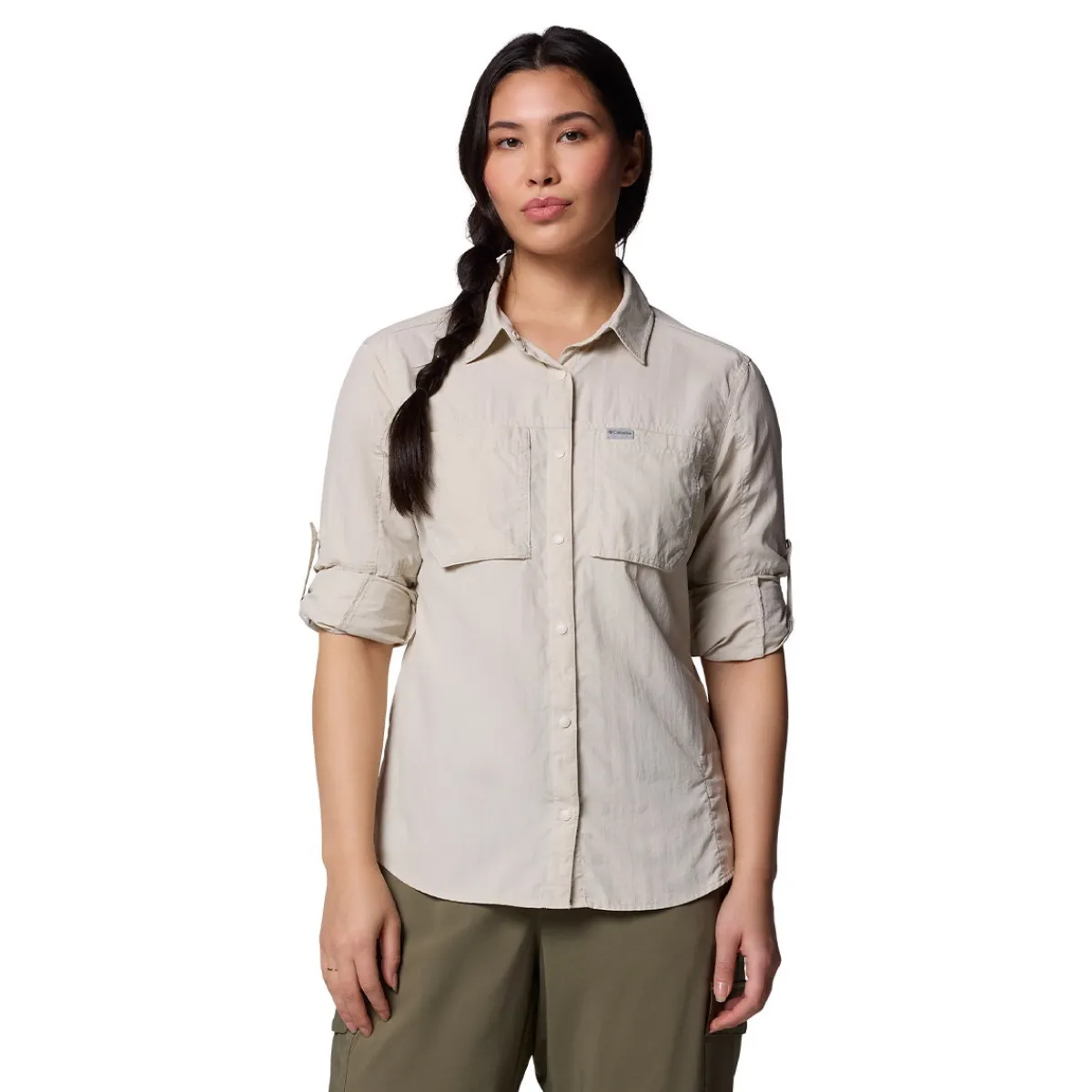 Skien Valley LS Skjorte, dame (Dark Stone)-COLUMBIA Clearance
