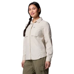 Skien Valley LS Skjorte, dame (Dark Stone)-COLUMBIA Clearance