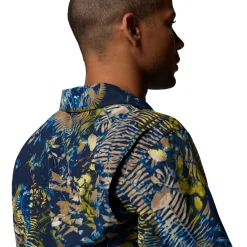 Tech Trail Utility Printed Shirt, herre (Mountain Blue)-COLUMBIA Discount