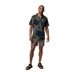 Tech Trail Utility Printed Shirt, herre (Mountain Blue)-COLUMBIA Discount