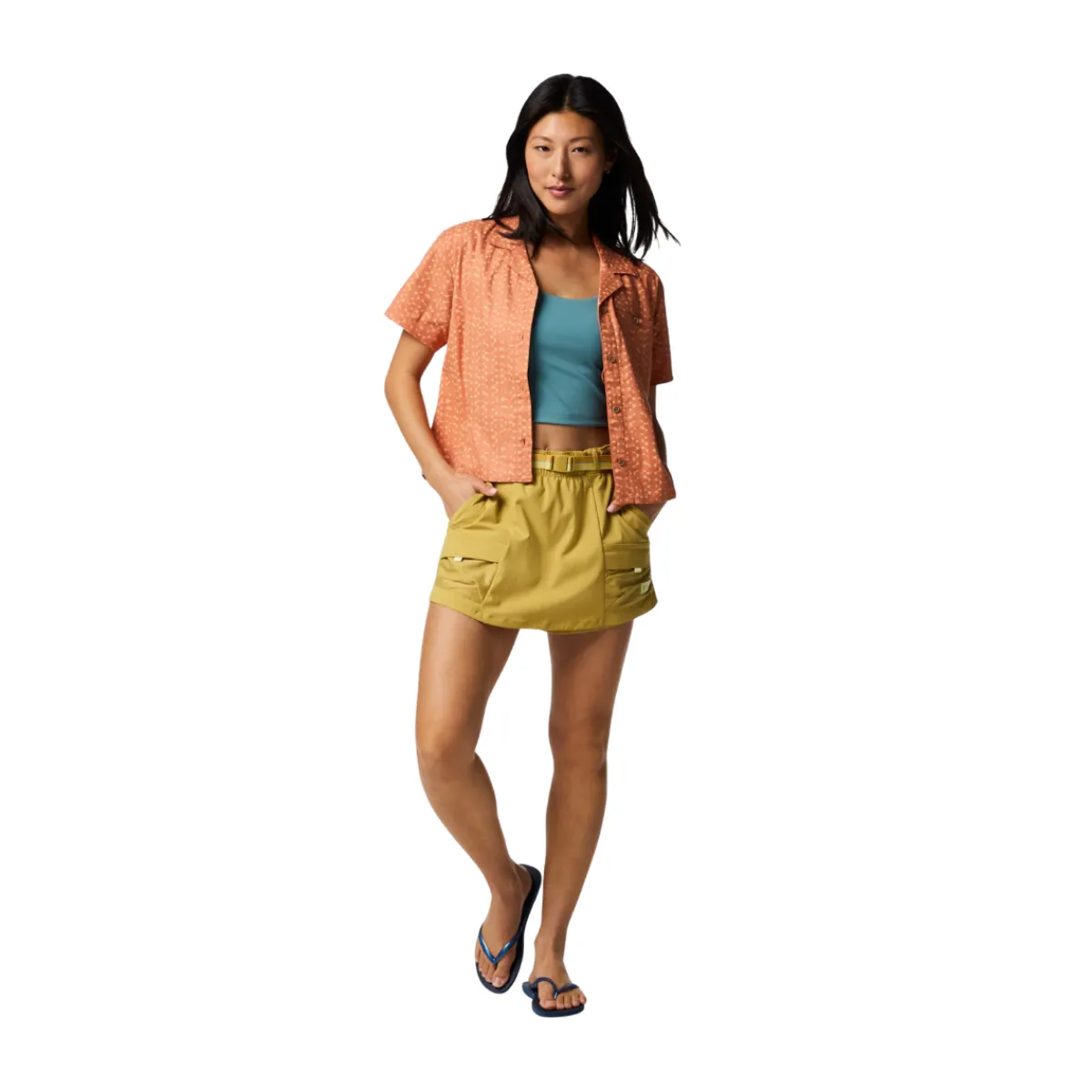 Afuera Button Up Shirt, dame (Shimmer Cantaloupe)-COTOPAXI Hot