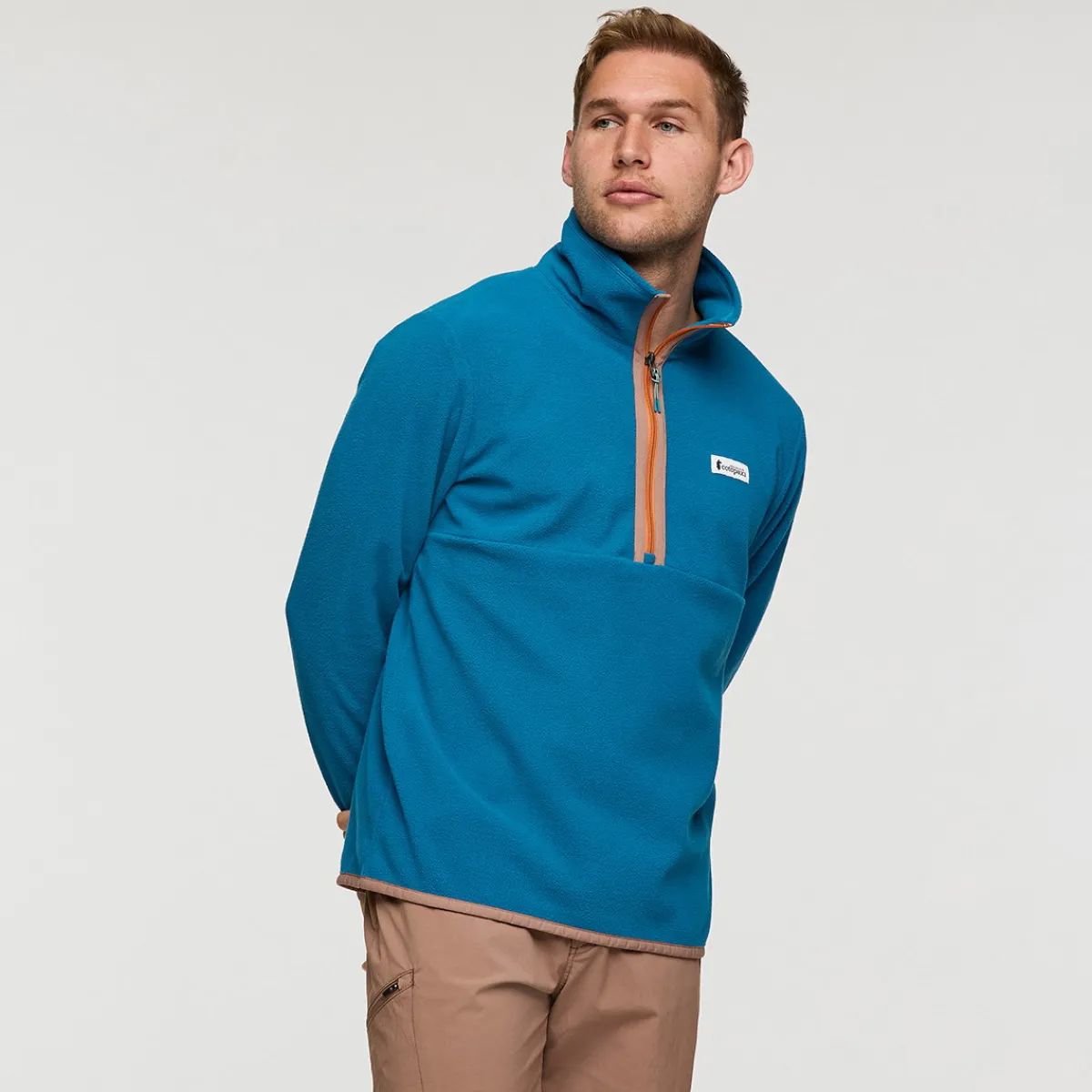 Amado Fleece Pullover, herre (Lake)-COTOPAXI