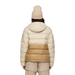 Fuego Max Down Hooded Dunjakke, dame (Cream and Khaki)-COTOPAXI Online
