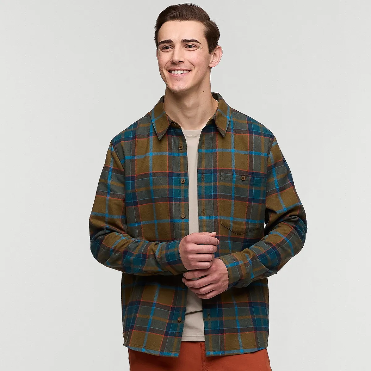Quedo Flannel skjorte, herre (Live Oak Plaid)-COTOPAXI Discount