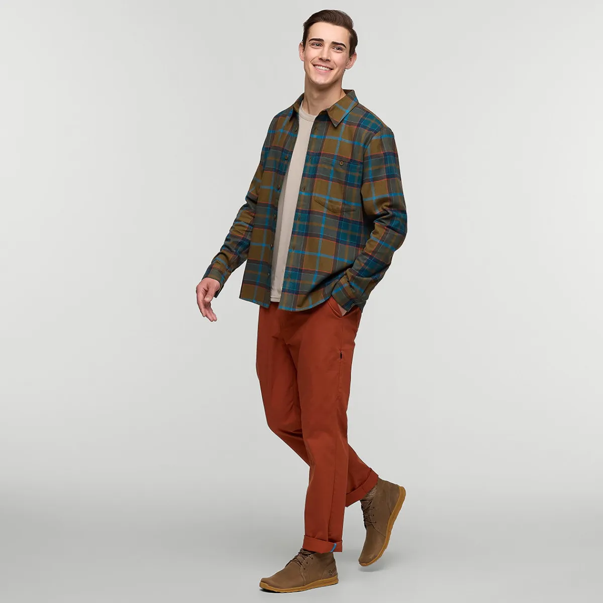 Quedo Flannel skjorte, herre (Live Oak Plaid)-COTOPAXI Discount