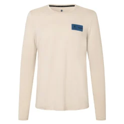DDS x Saysky Pace Long Sleeve løbetrøje (Beige Melange)-DET DANSKE SPEJDERKO