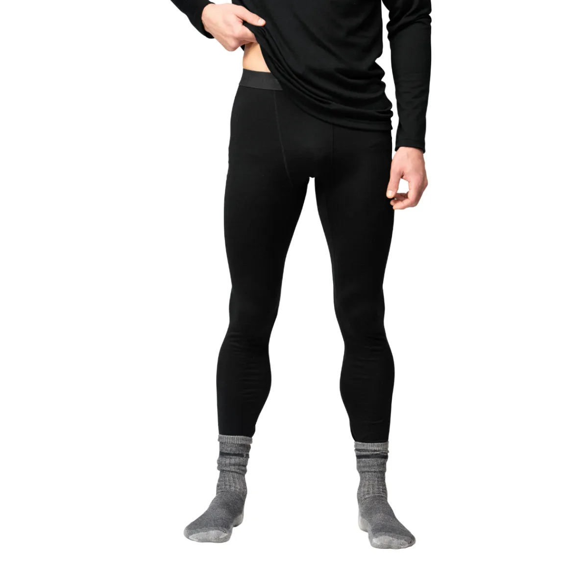 Breeze Plus Merino 200 Long Johns, herre (Black)-DEVOLD New
