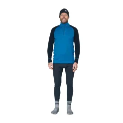 Duo Active Merino 205 Zip Neck, herre (Blue Ink)-DEVOLD New