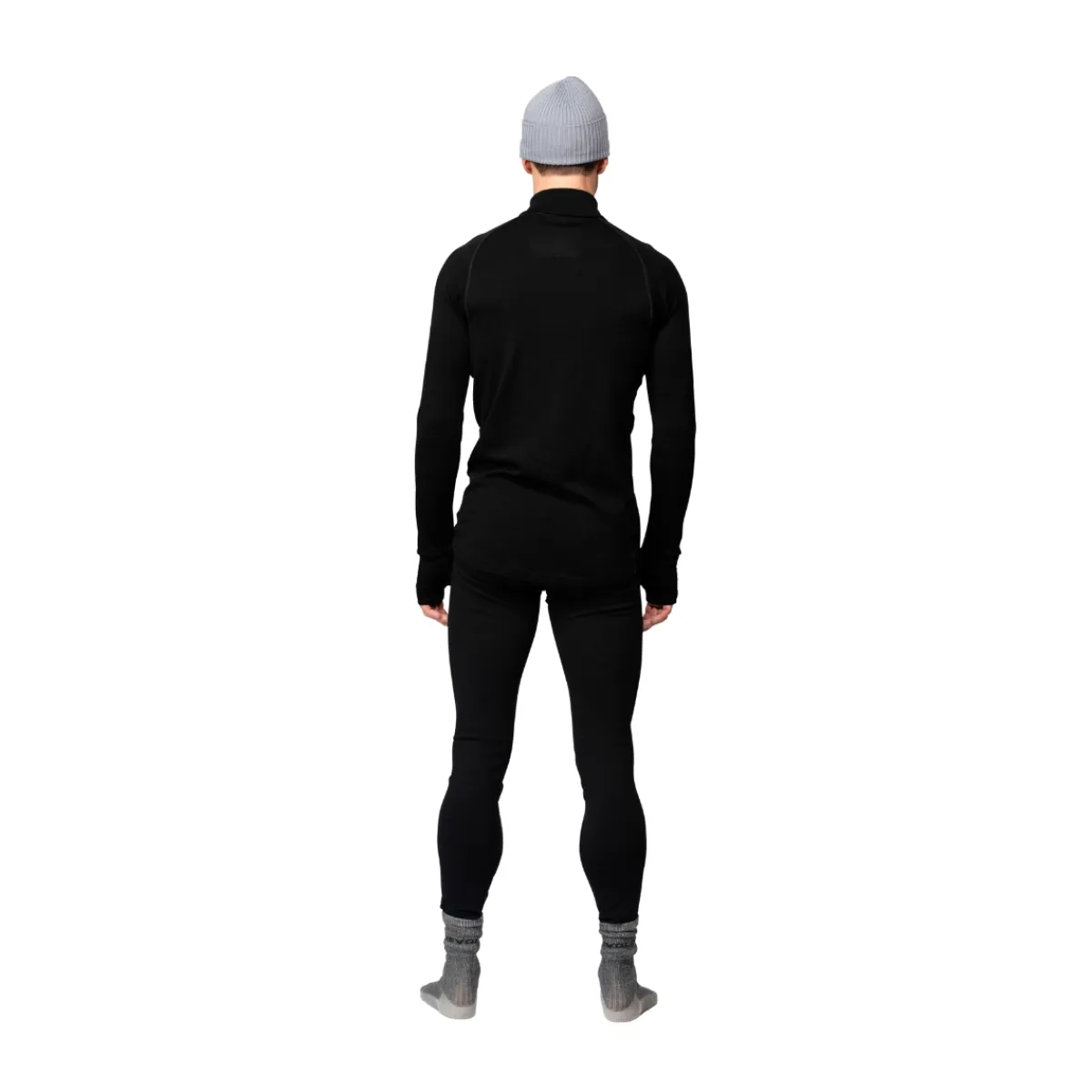 Expedition Merino 235 Zip Neck trøje, herre (Black)-DEVOLD Online