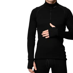 Expedition Merino 235 Zip Neck trøje, herre (Black)-DEVOLD Online