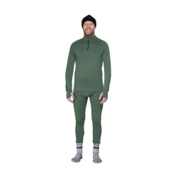 Expedition Merino 235 Zip Neck trøje, herre (Forest)-DEVOLD Clearance