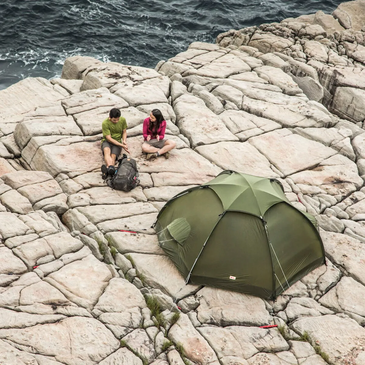 Fjällräven Abisko Dome 3 kuppeltelt, 3 personer (Pine Green)-FJÄLLRÄVEN