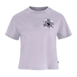 Fjällräven Fjällblomster Logo T-shirt, dame (Lavender Mist)-FJÄLLRÄVEN Online